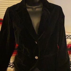 Black Velvet Blazer